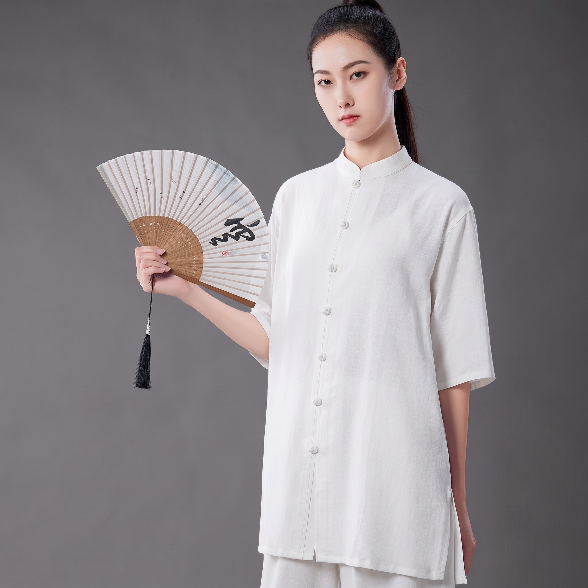 Linen Tai Chi Suit – Lightweight Summer Wear