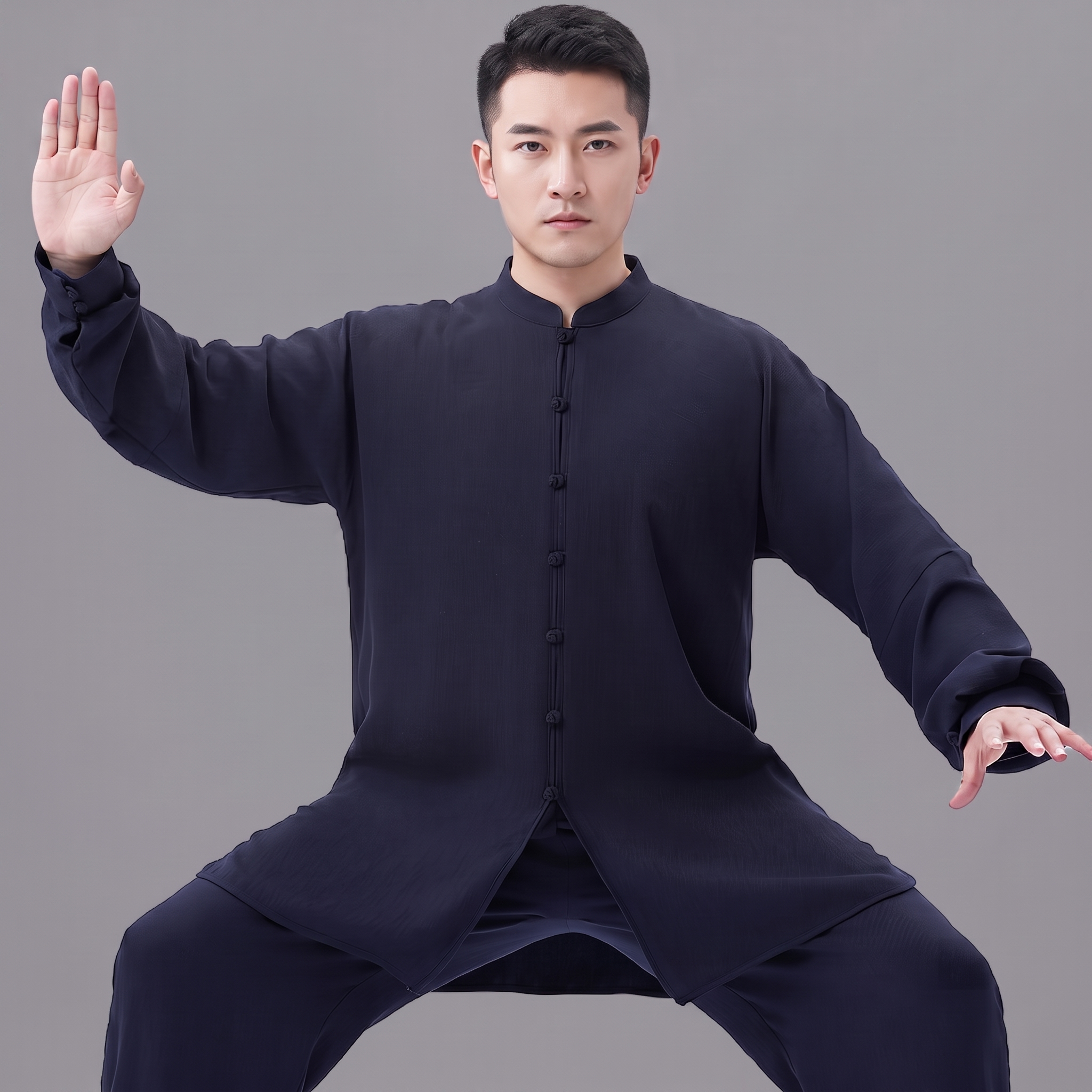 Linen Tai Chi Suit – Lightweight Summer Wear