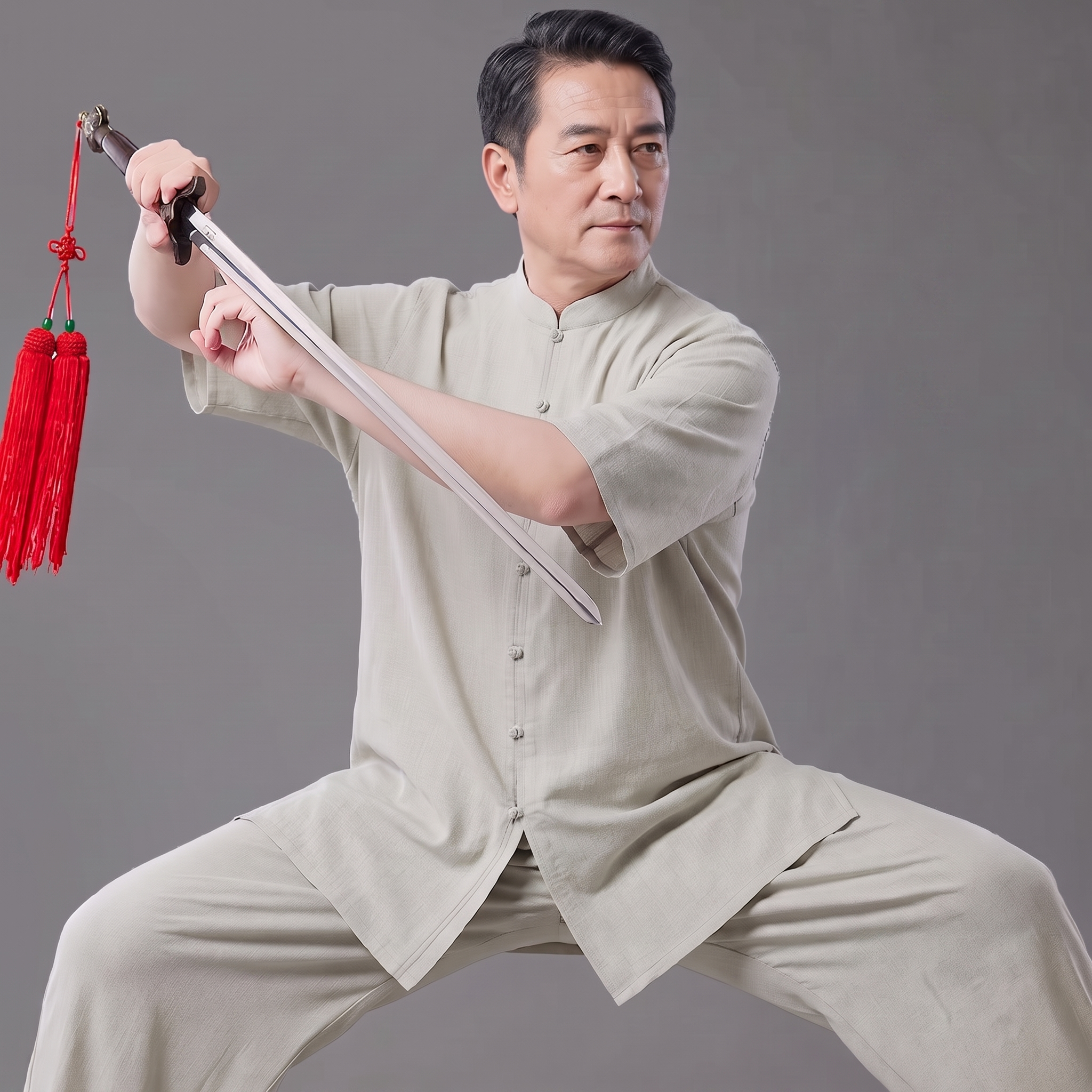 Linen Tai Chi Suit – Lightweight Summer Wear