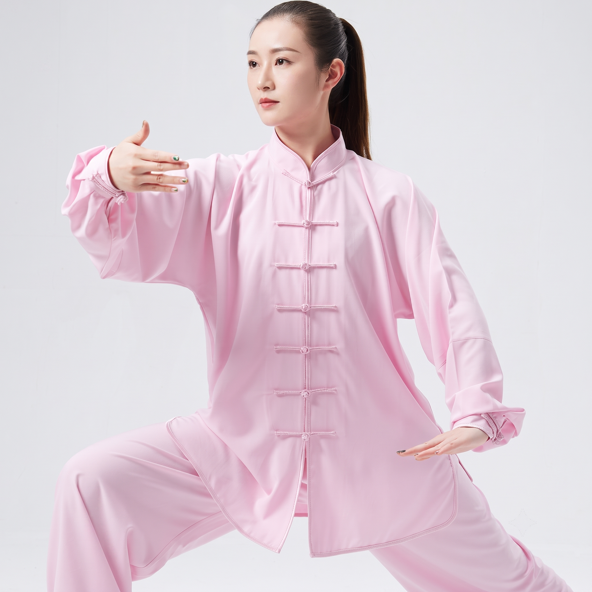 Heritage Flow | Handmade Knot-Button Tai Chi & Zen Meditation Suit