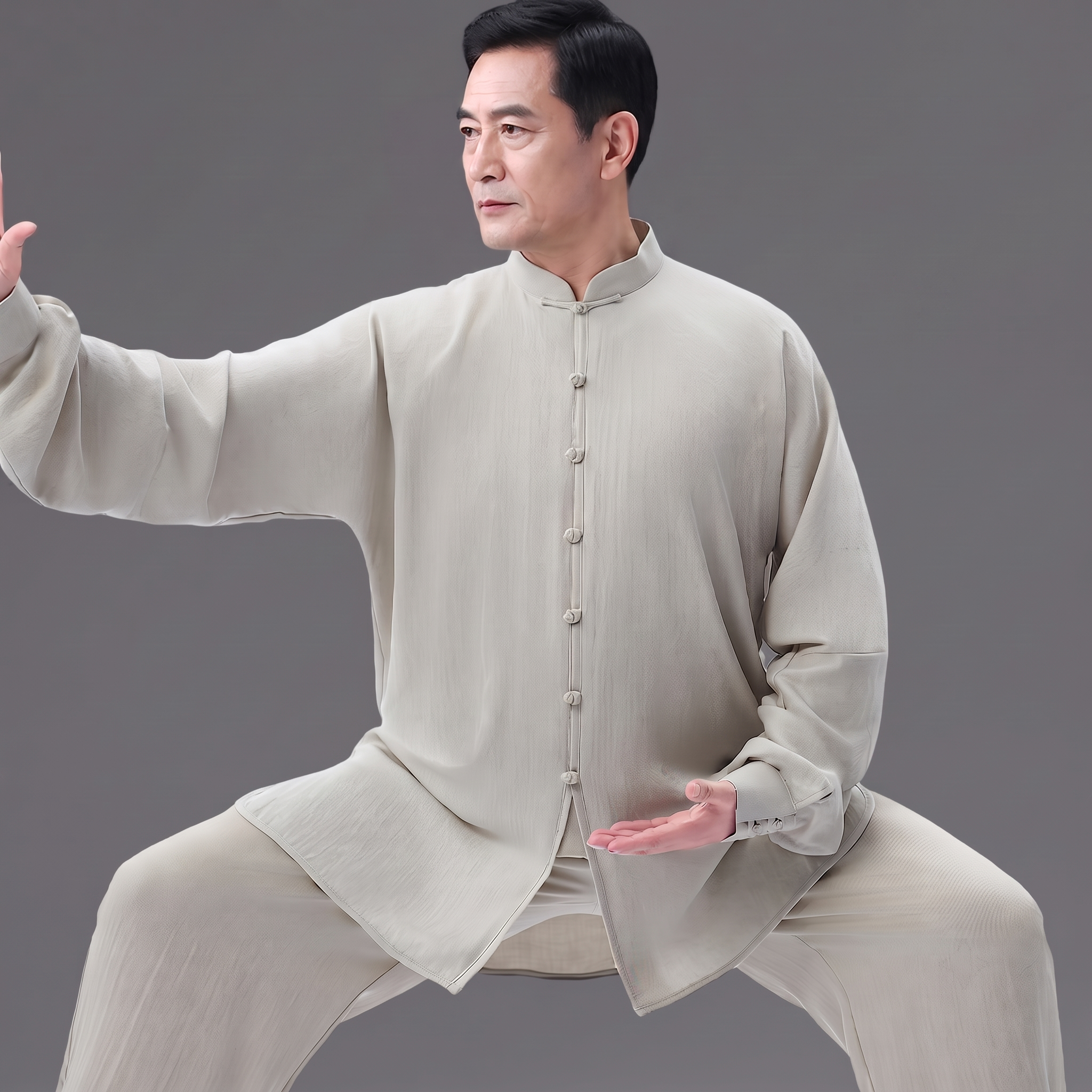 Linen Tai Chi Suit – Lightweight Summer Wear
