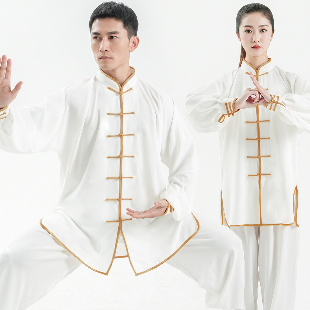 Heritage Flow | Handmade Knot-Button Tai Chi & Zen Meditation Suit