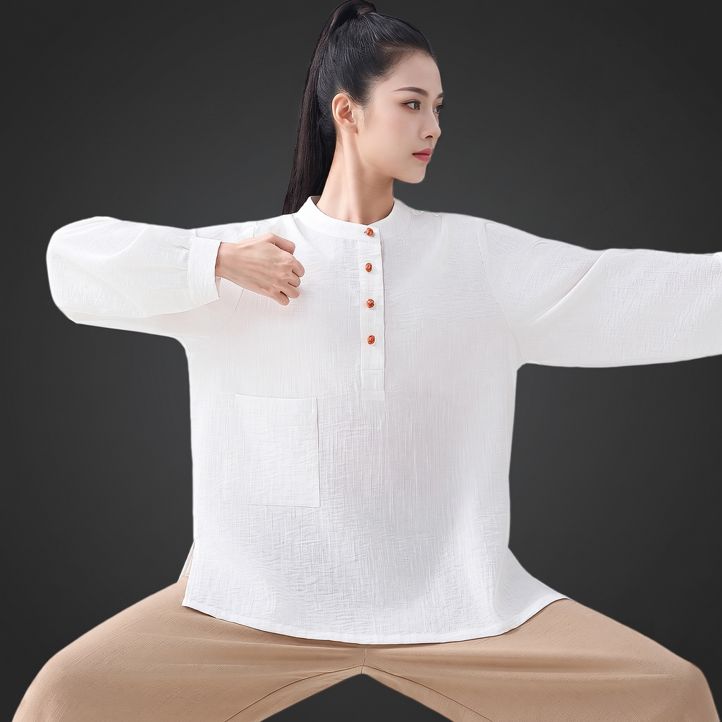 Ramie-Cotton Tai Chi Suit — Woven in Clouds