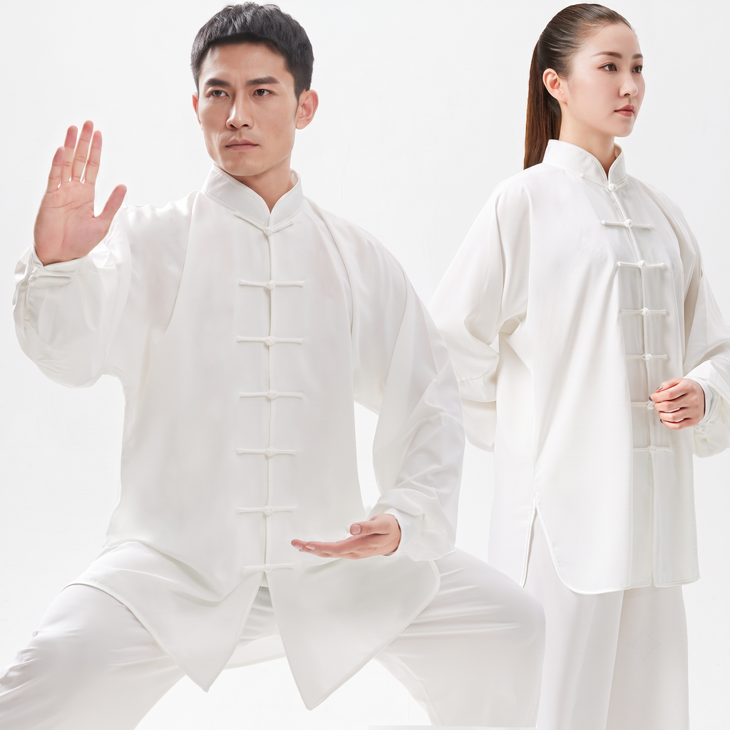 Heritage Flow | Handmade Knot-Button Tai Chi & Zen Meditation Suit
