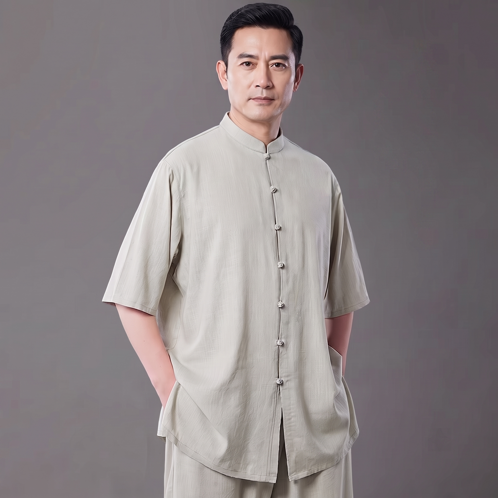 Linen Tai Chi Suit – Lightweight Summer Wear