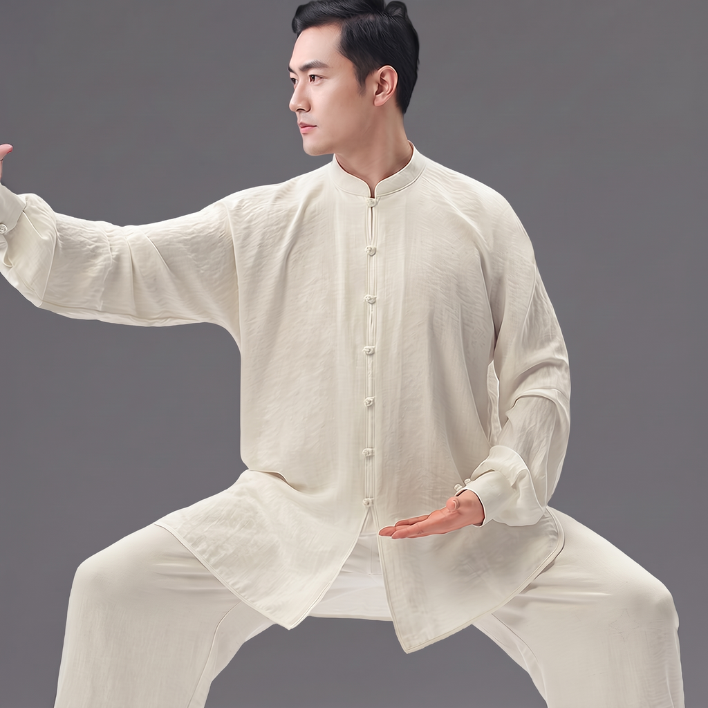 Linen Tai Chi Suit – Lightweight Summer Wear