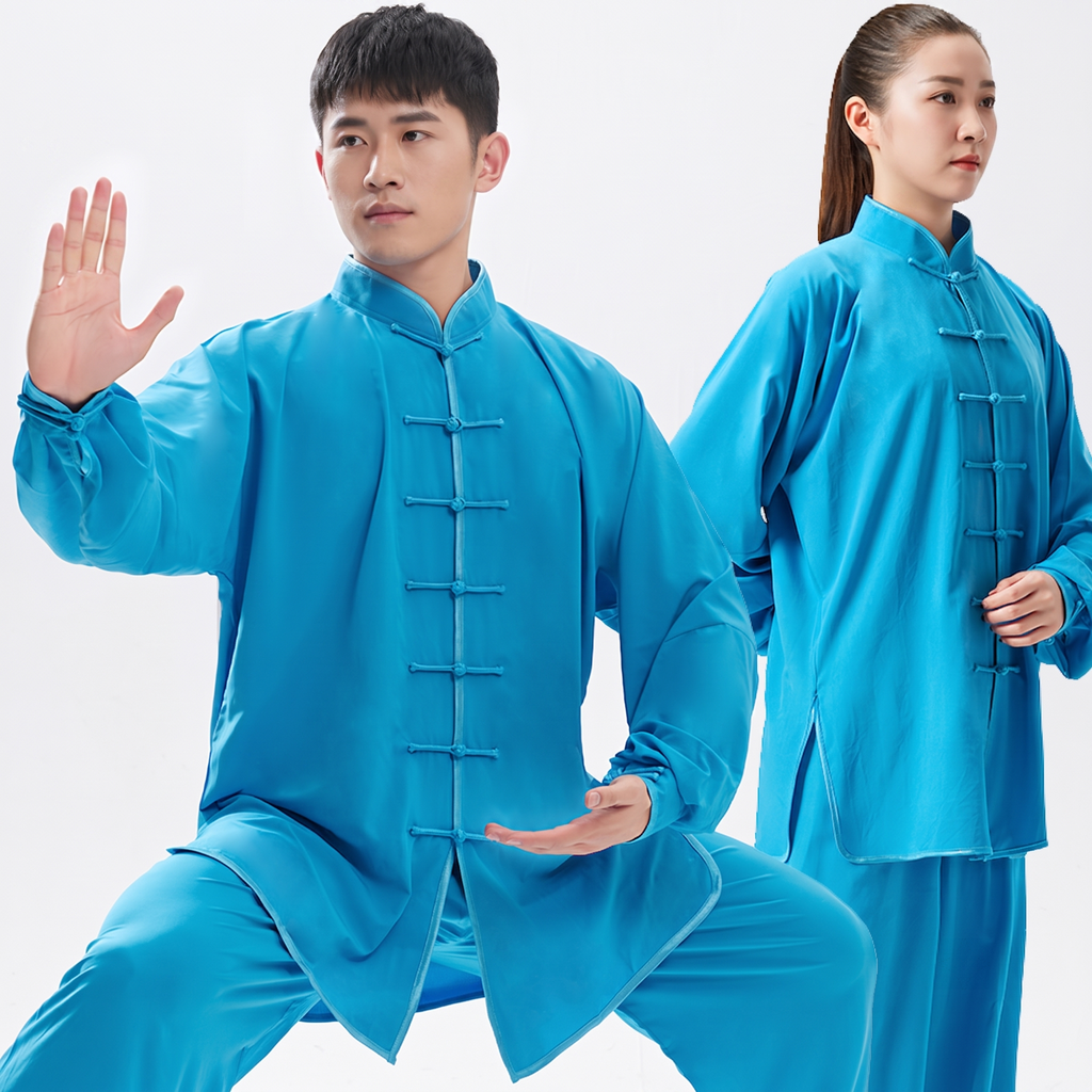 Heritage Flow | Handmade Knot-Button Tai Chi & Zen Meditation Suit
