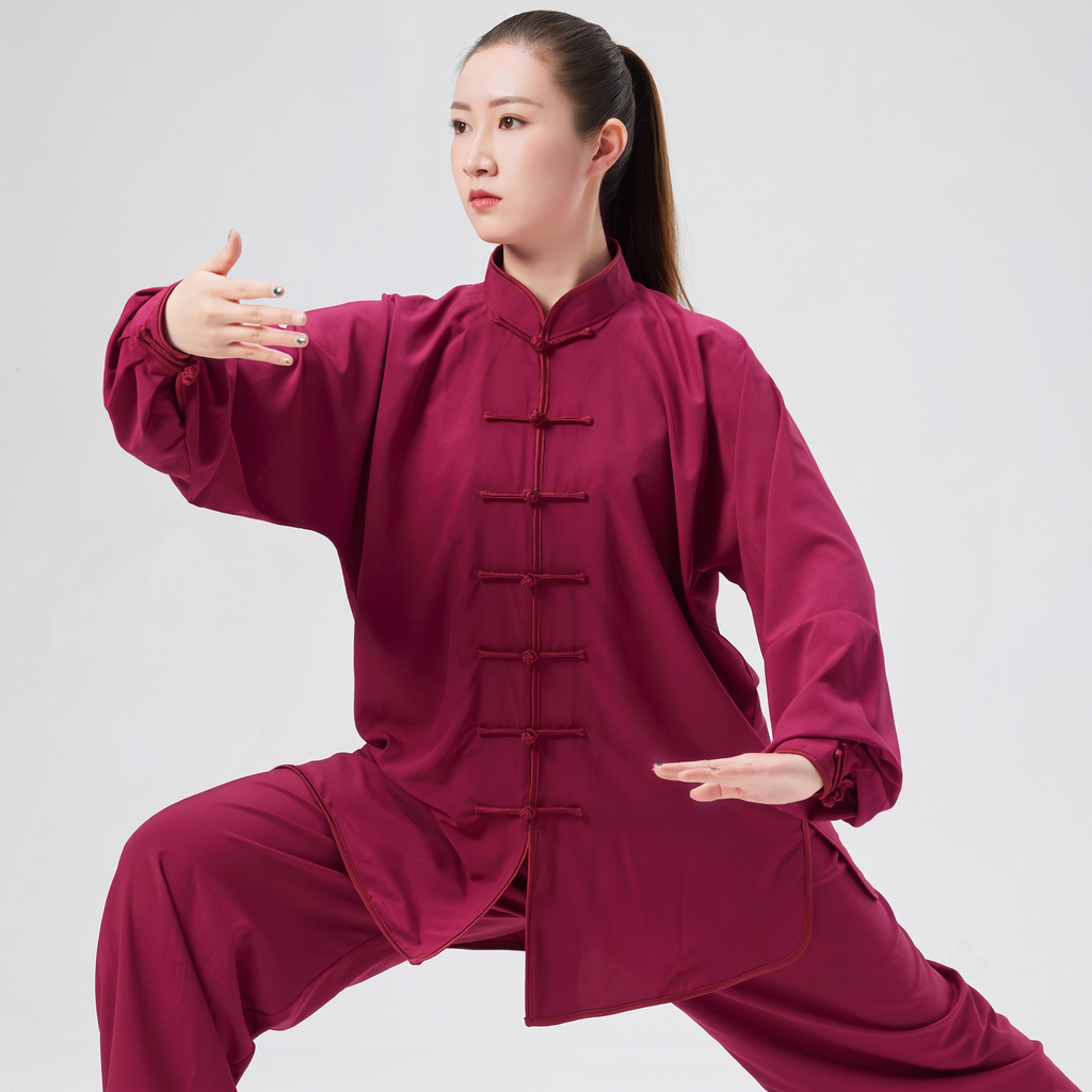 Heritage Flow | Handmade Knot-Button Tai Chi & Zen Meditation Suit